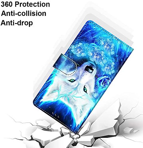 כיסוי Laybomo למארז Huawei P8 Lite, סגירה מגנטית של ארנק עור עיצוב הגנה מלאה עם [משבצות קלפים] ו- [kickstand]